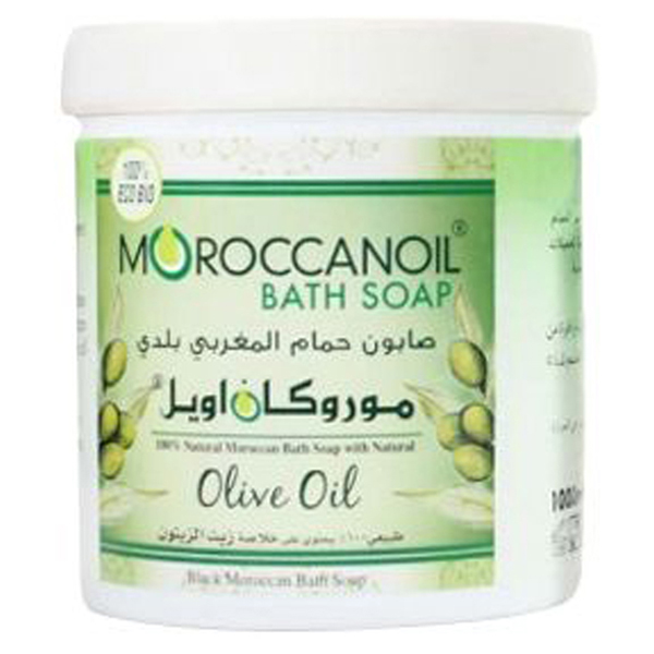 a natural black moroccan soap with argan oil  - 1000ml