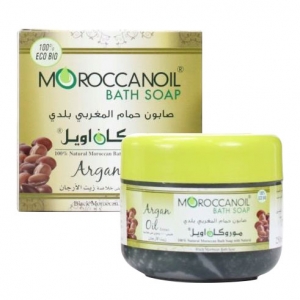 a natural black moroccan soap with argan oil - 250ml