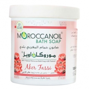 a natural black moroccan soap with aker fassi - 1000ml